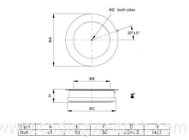 Hot selling gate turn off 1600V thyristor on sale